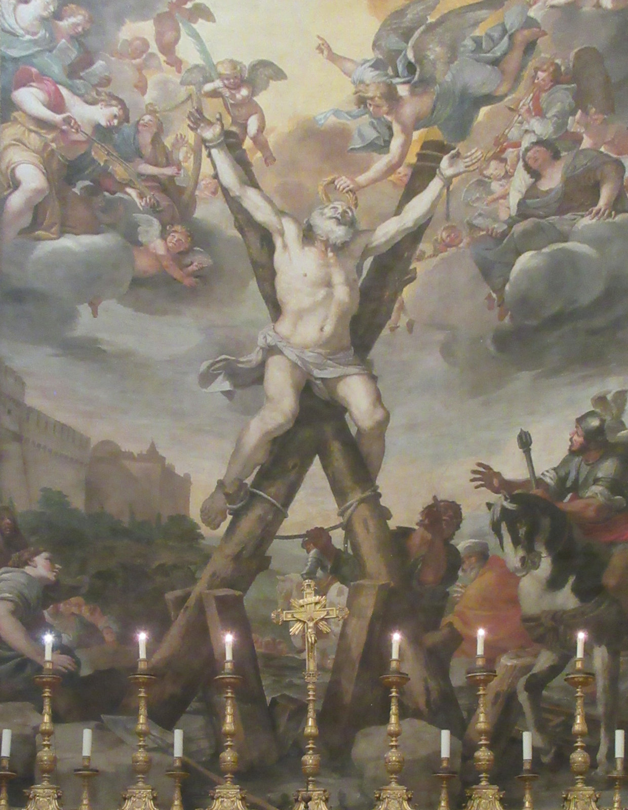 Mattia Preti: Altarbild, 1650/1651, in der Kirche Sant'Andrea della Valle in Rom