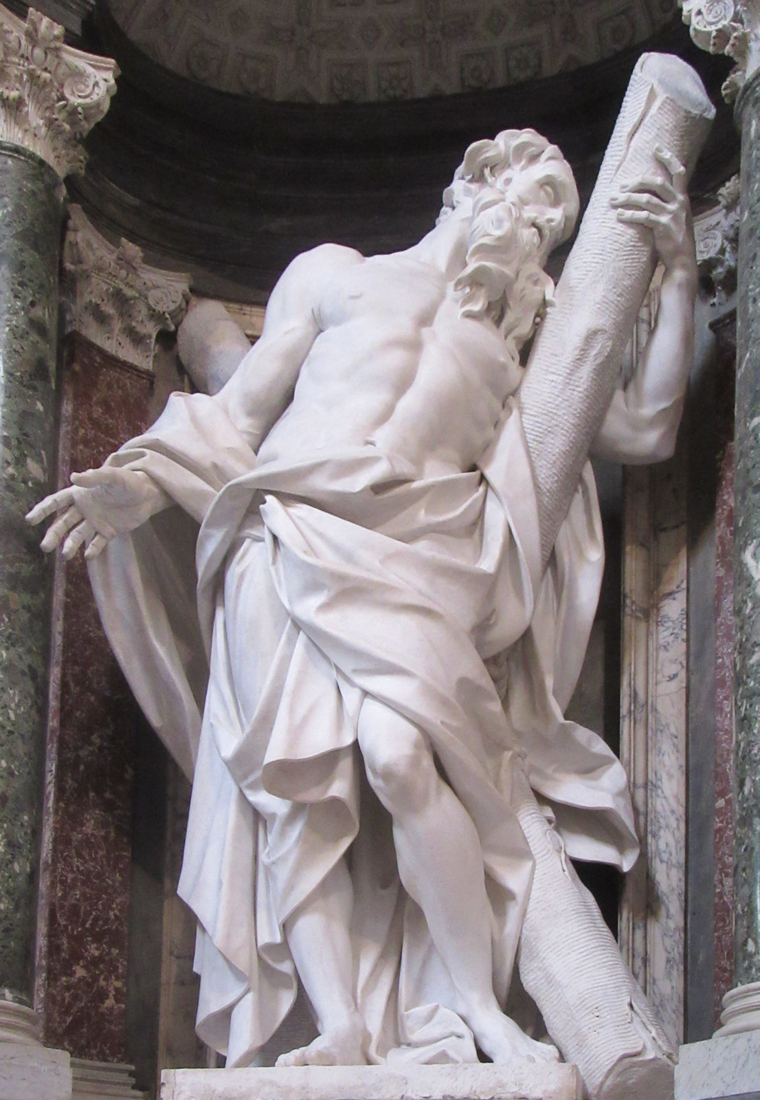 Camillo Rusconi: Statue, 1705 - 1711, in der Basilika San Giovanni in Laterano in Rom