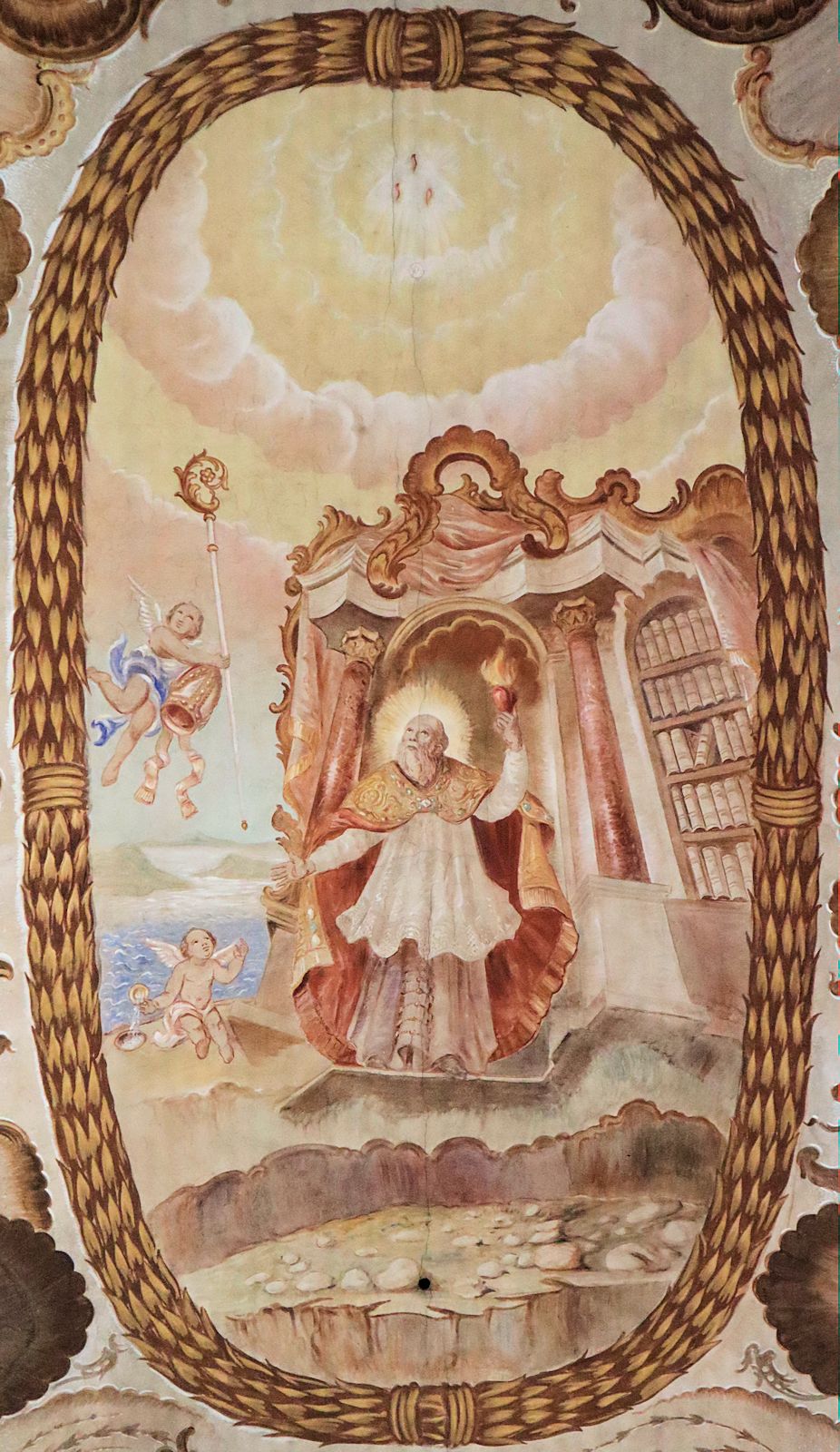 Franz Freund: Deckenmalerei, 1772, in der Klosterkirche in Springiersbach
