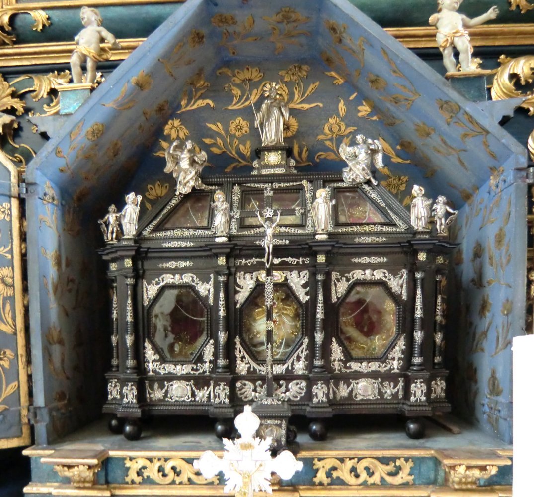 Reliquien in der Klosterkirche Rheinau