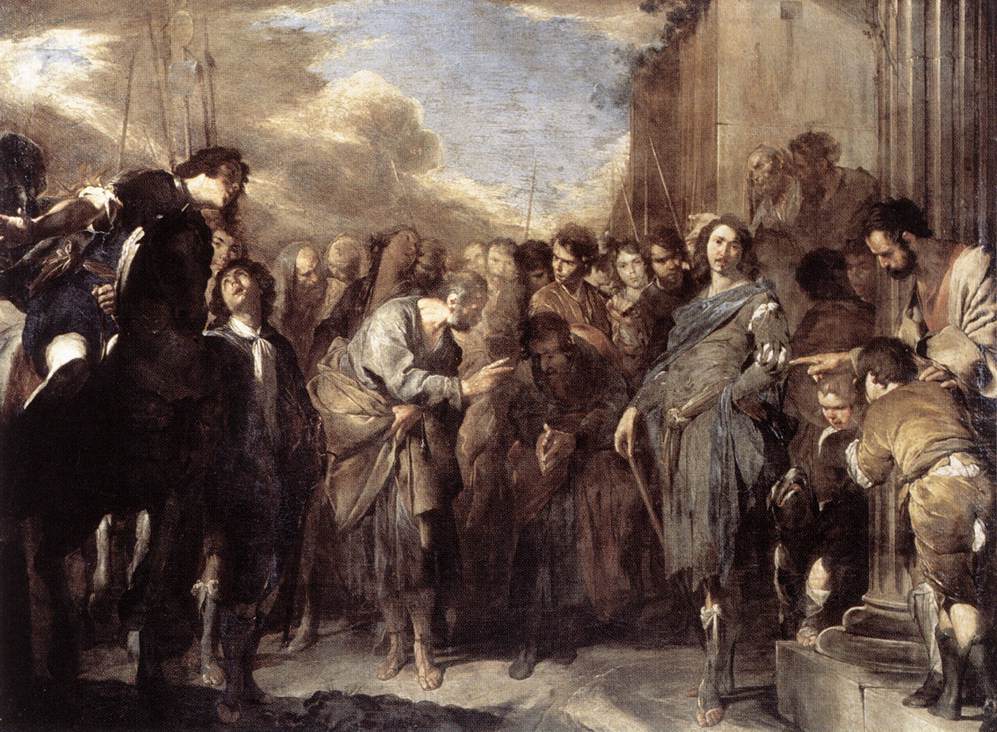 Bernardo Cavallino: Petrus und Cornelius, um 1645, in der Galleria Nazionale d'Arte Antica in Rom
