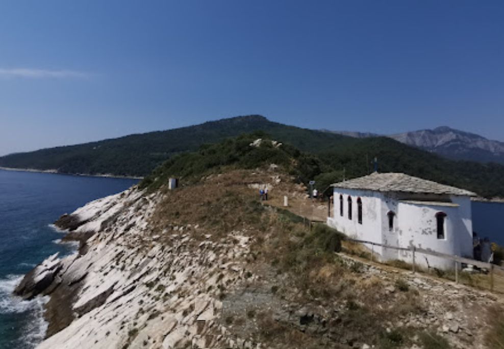 Kapelle an der Stelle von Daniels Kloster auf der Insel Krambousa