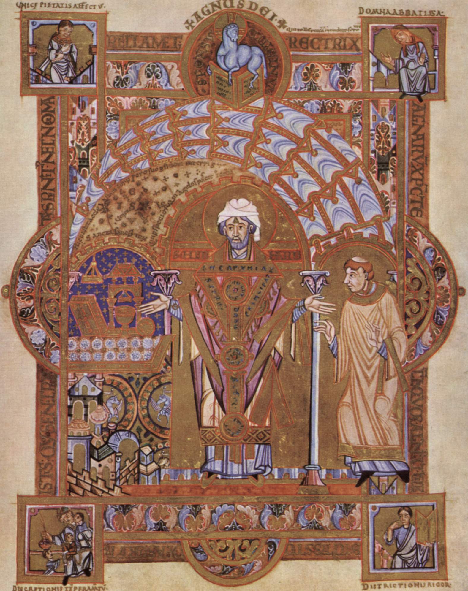 Meister des Uta-Codex, angefertigt für das Kanonissenstift Niedermünster in Regensburg: Erhard, um 1020/25