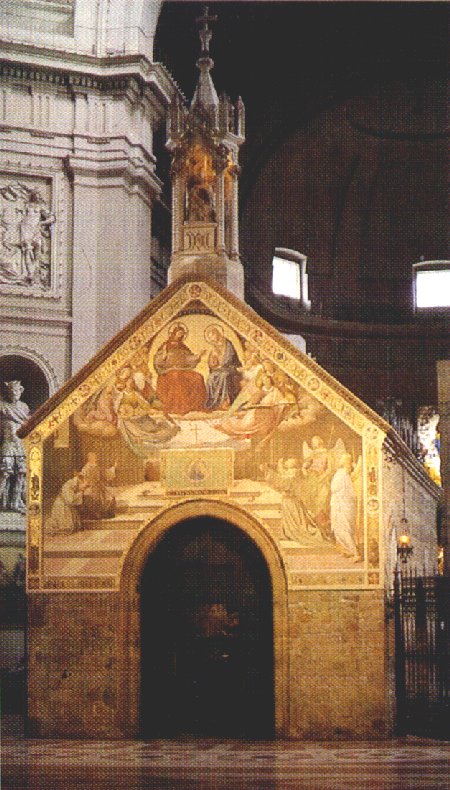 Kirchlein Portiuncula, heute in der großen Kirche S. Maria degli Angeli unterhalb von Assisi