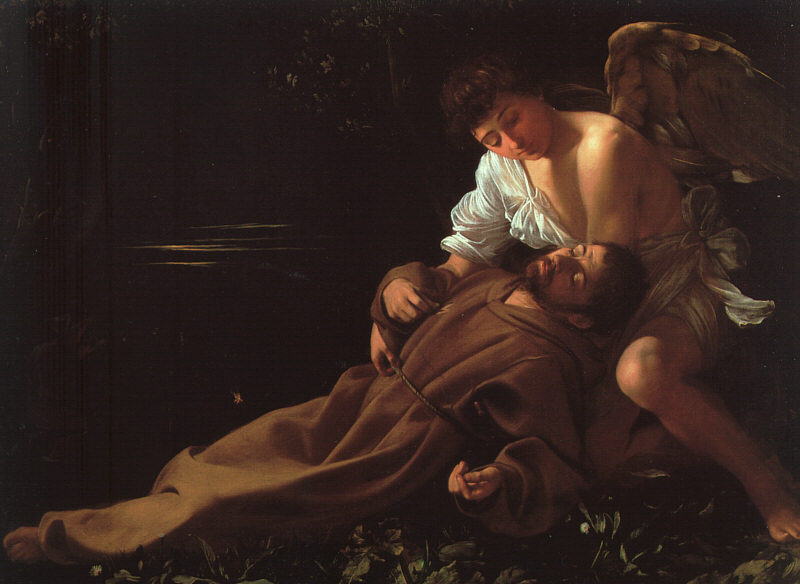 Caravaggio: Franziskus in Ekstase, um 1595, Wadsworth Atheneum in Hartford in Connecticut/USA