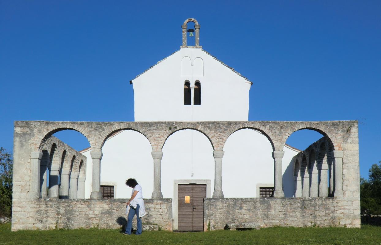 Die Fusca geweihte Kapelle im nach ihr benannten Ort Sv. Foška bei Peroj