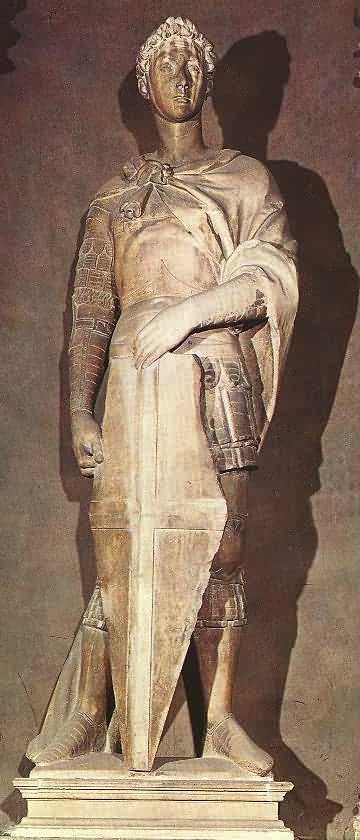 Donatello: Marmorstatue, um 1416, an der Kirche Orsanmichele in Florenz, heute im Museo Nazionale del Bargello in Florenz