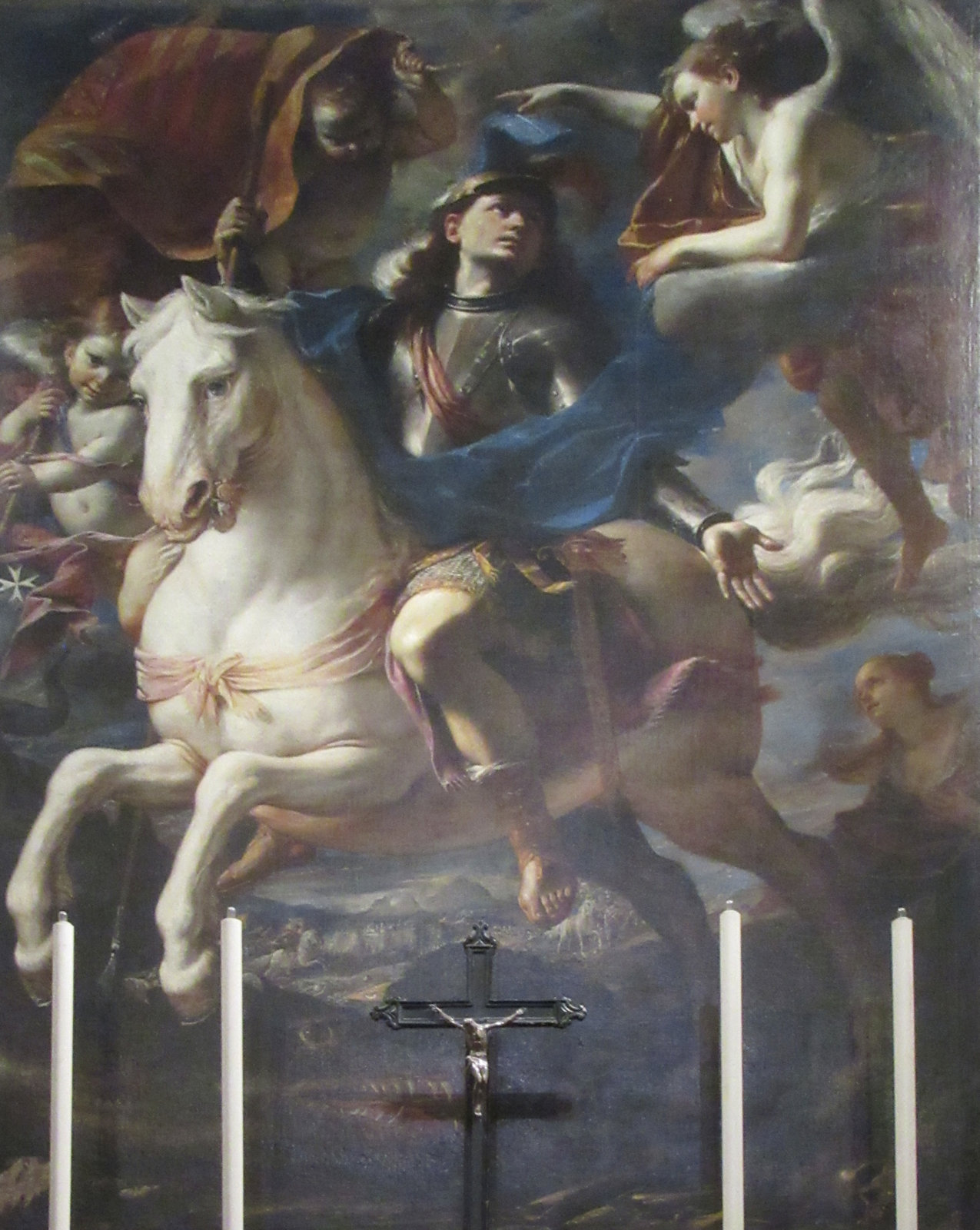 Mattia Preti: Georg zu Pferde, um 1663, in der Konkathedrale St John's in Valletta auf Malta