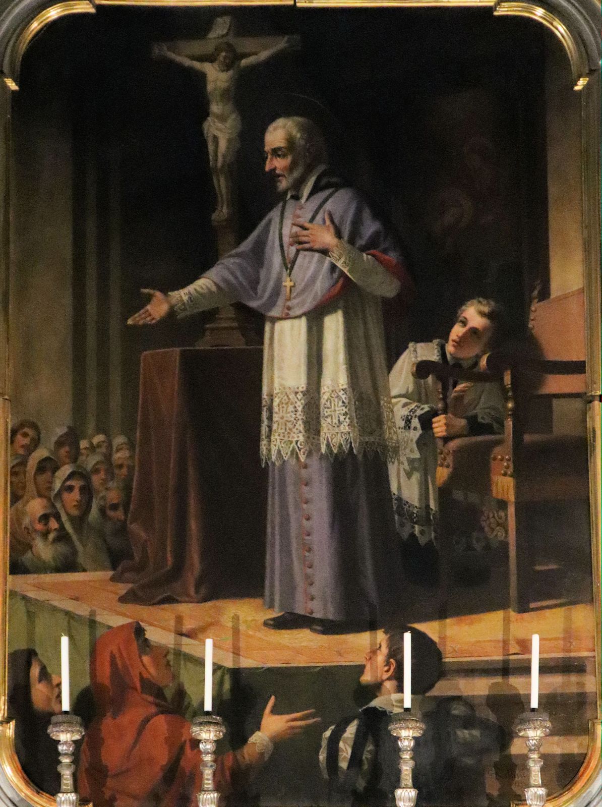Giuseppe Rollini: Altarbild, 1890, im Dom in Fossano