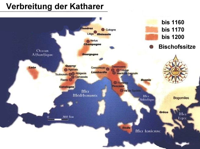Die Verbreitung der Katharer