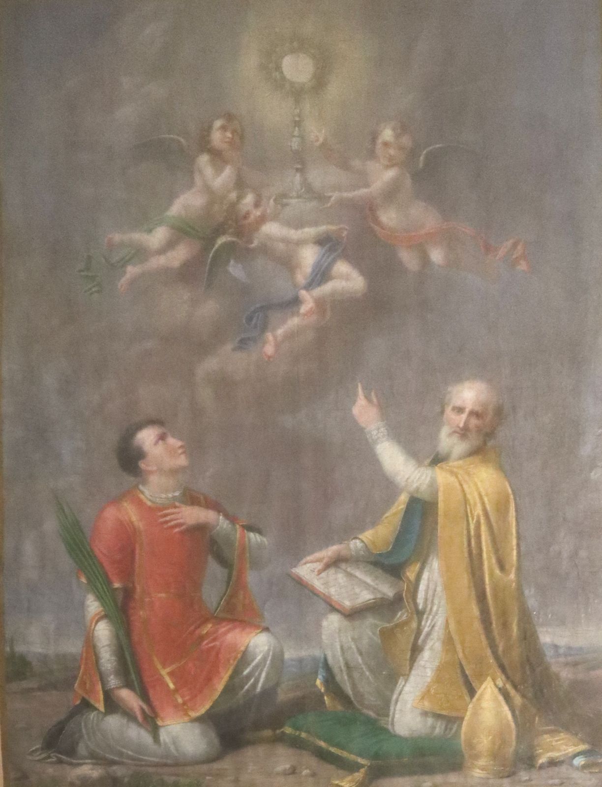 Rondani Erminio: Moderanus (rechts) und Abundius, 1872, in der „Kathedrale” genannten Pfarrkirche in Berceto