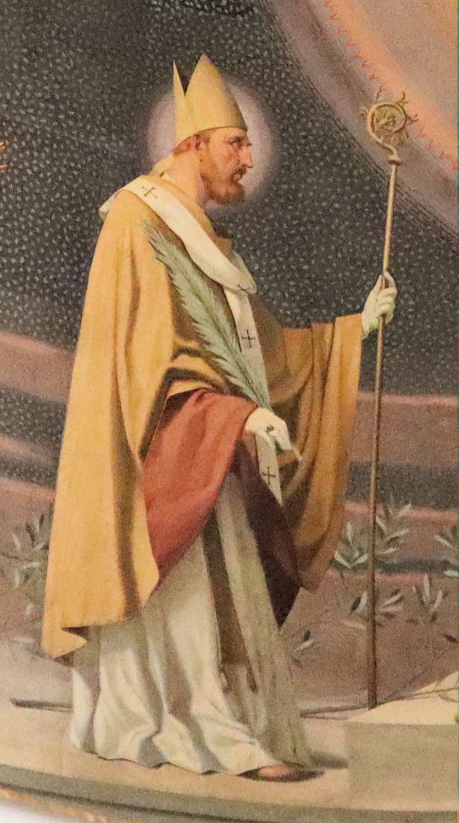 Biagio Biagetti: Septimus, Ausschnitt aus dem Apsisfresko, 1937, in der Kathedrale in Jesi