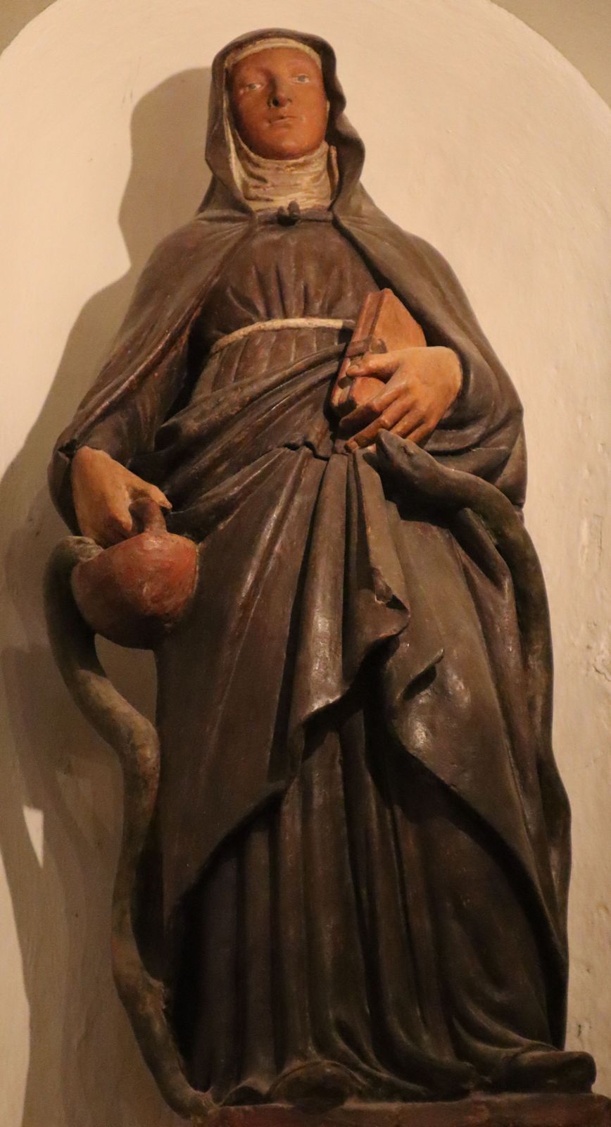 Statue, 16. Jahrhundert, in der Klosterkirche San Vivaldo bei Montaione