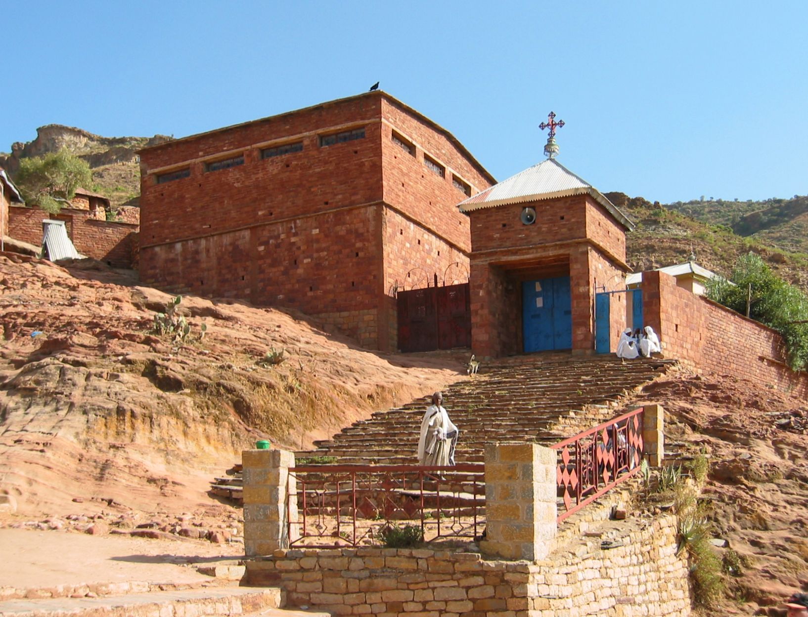 Kirche von Abrehā und Aṣbeḥa im nach ihnen benannten Dorf Abraha Atsbeha bei Wukro in Äthiopien