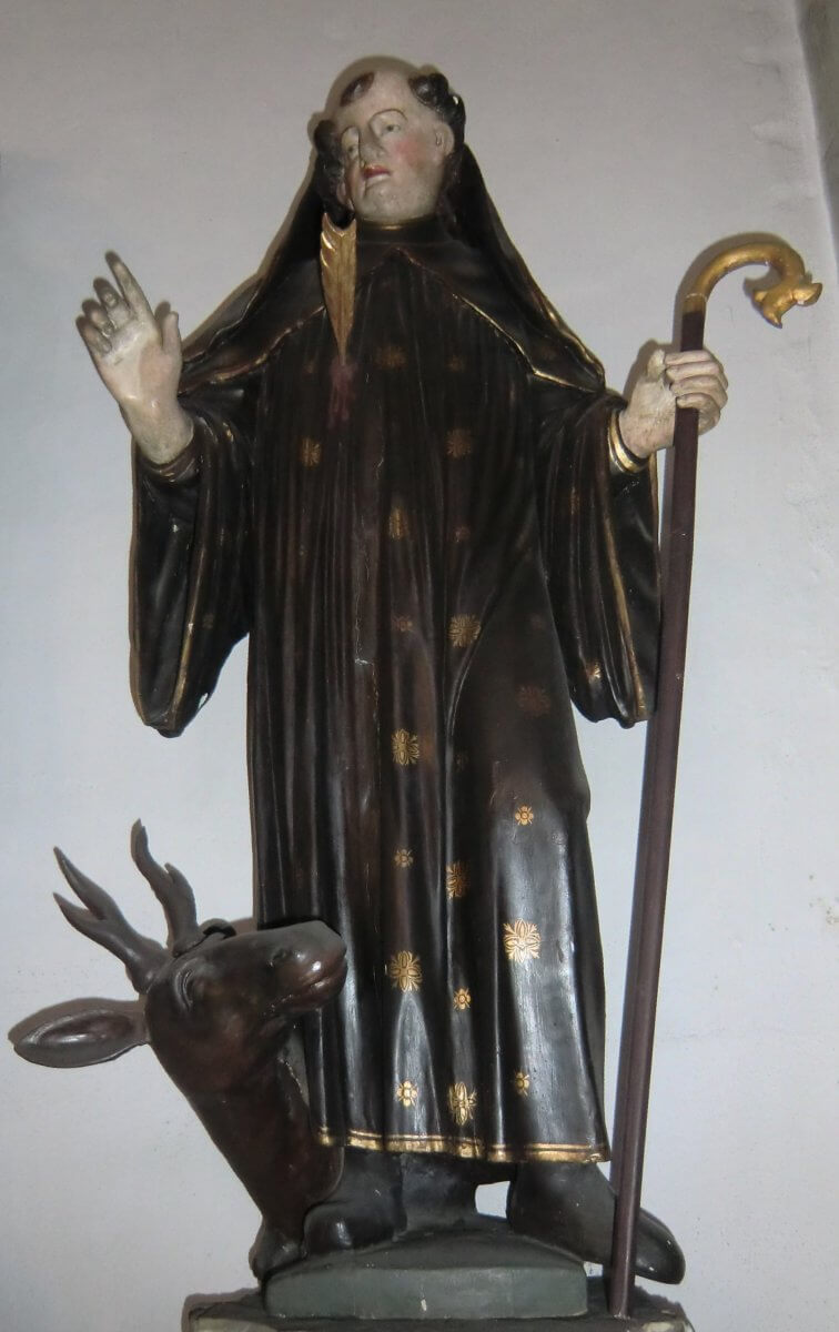 Statue, ums 17. Jahrhundert, in der Kirche St. Aposteln in Köln