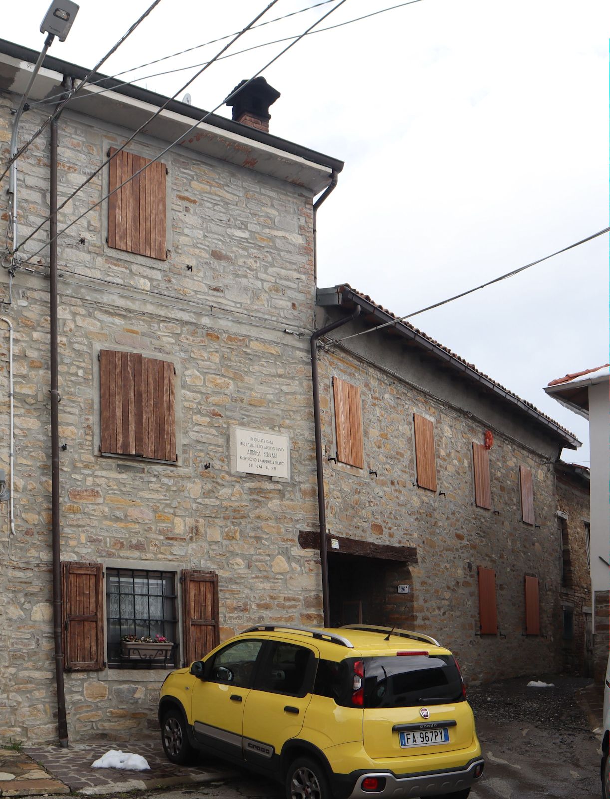 Geburtshaus im Bergdorf Lalatta bei Parma