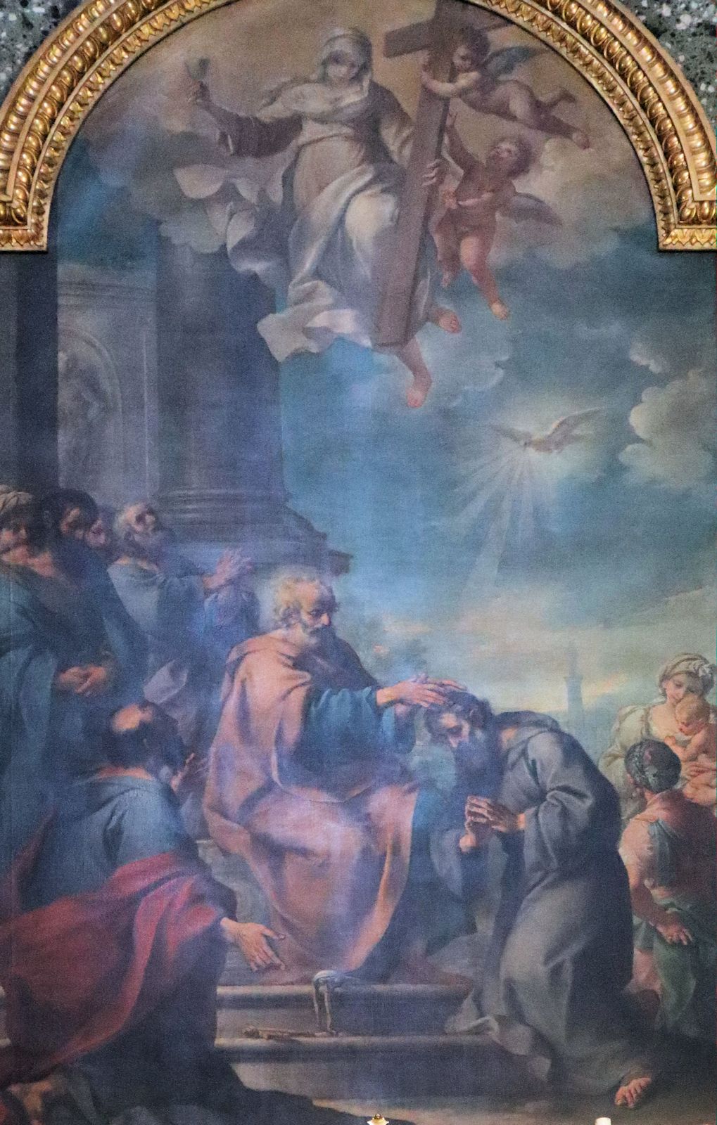 Ercole Graziani: Apollinaris wird von Petrus zum Bischof geweiht, um 1750, in der Kathedrale in Bologna