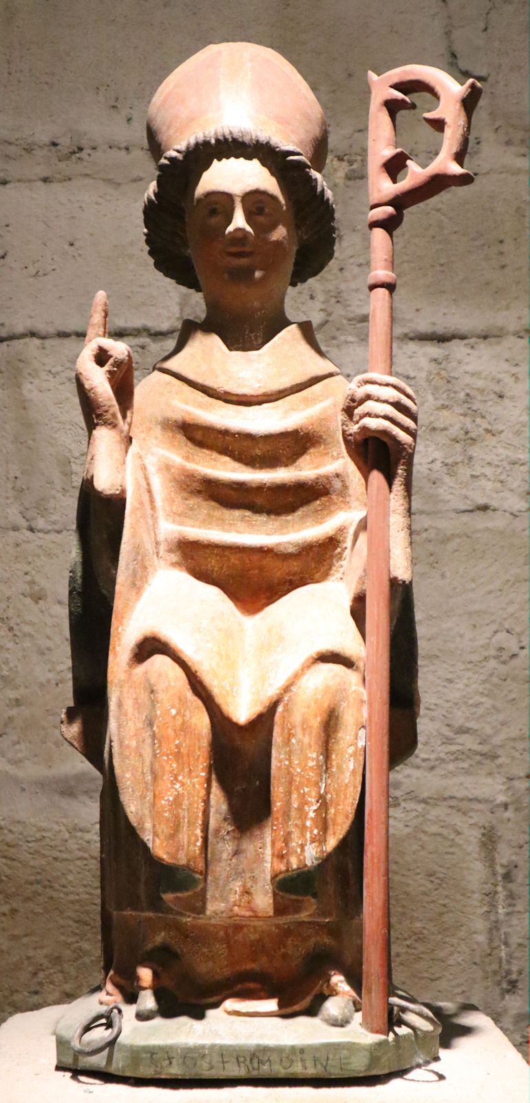 Statue, 15./16. Jahrhundert, in der Krypta der Kirche Saint-Austremoine in Issoire