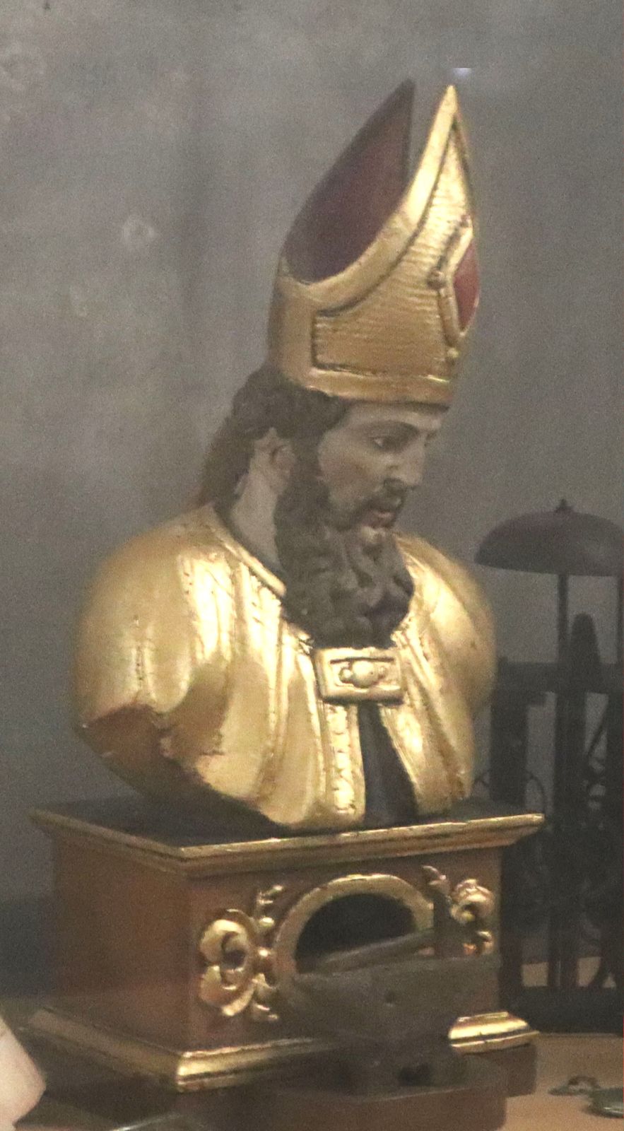 Reliquienbüste in der Kirche Saint-Galmier in Saint-Galmier