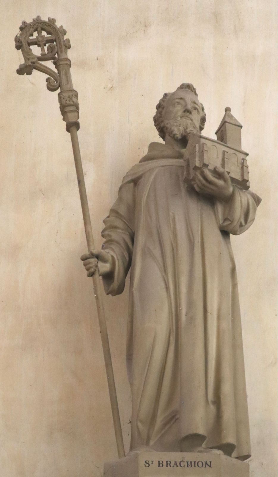 Statue von Brachio in der heutigen Pfarrkirche in Menat
