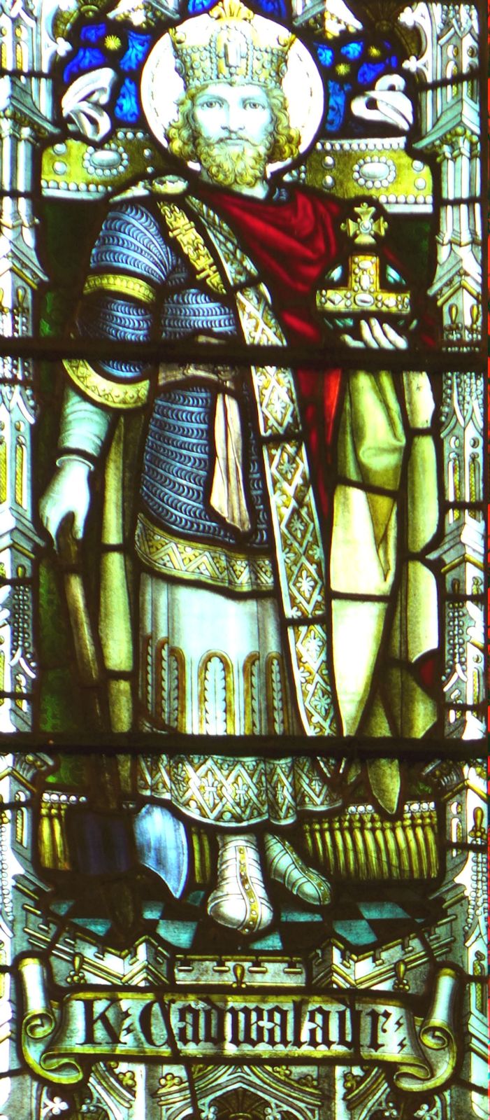 Charles Powell: Glasfenster, 1919, in der Kathedrale in Llandaff, dem heutigen Stadtteil von Cardiff in Wales