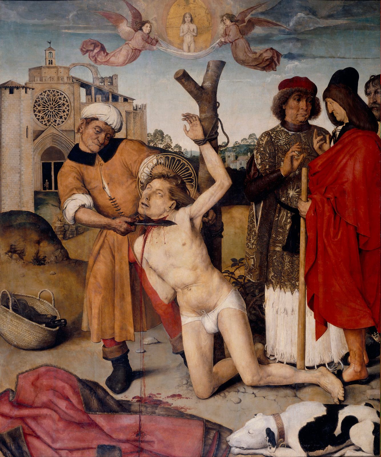 Ayne Bru: Cucuphas' Martyrium, 1502 bis 1507, im Museu Nacional d'Art de Catalunya in Barvelona