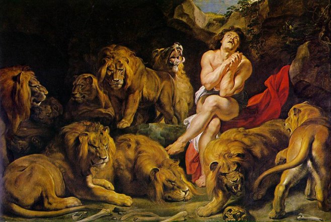 Peter Paul Rubens: Daniel in der Löwengrube,um 1620
