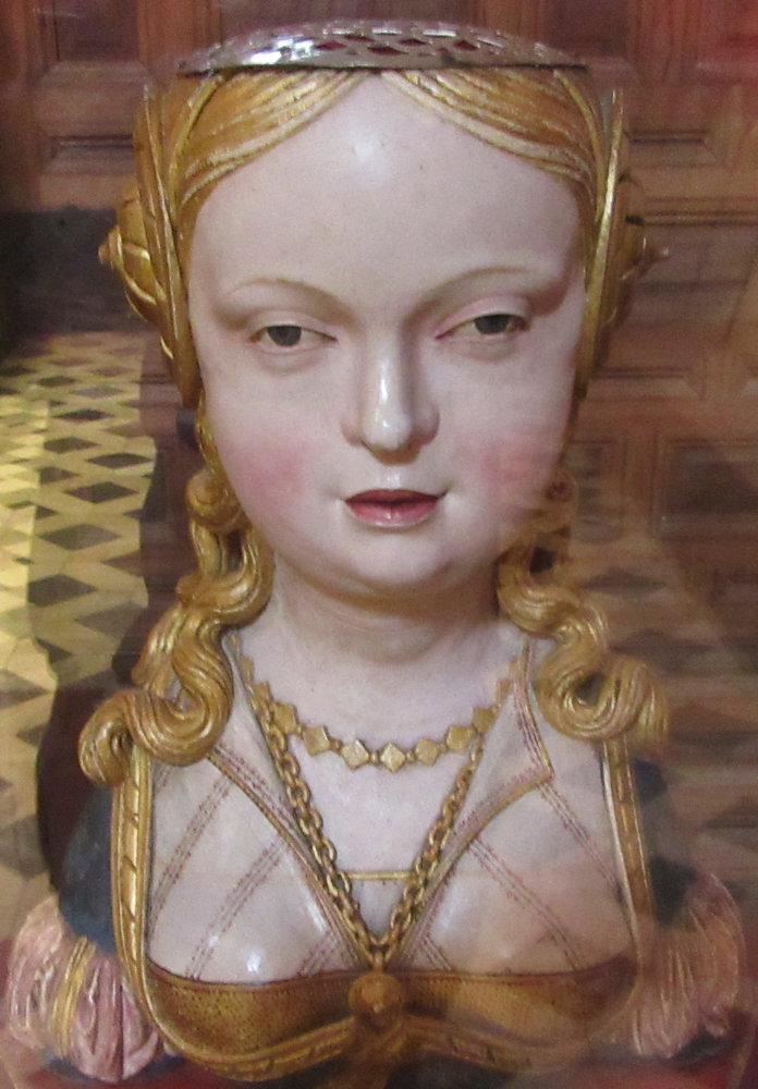 Reliquienbüste, gefertigt im 16. Jahrhundert in Deutschland, im Museum der Kathedrale in Ávila