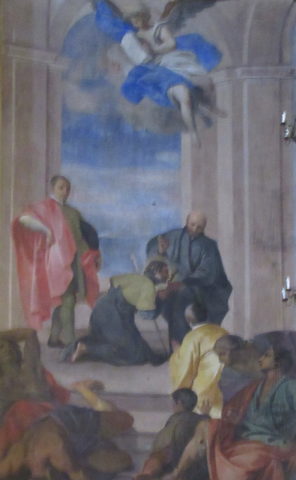 Andrea Ponzo: Franz Xaver in Indien, um 1710, in der Kirche Sant'Ignazio di Loyola in Rom