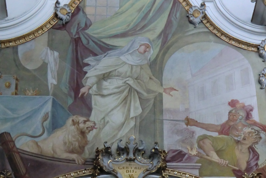 Fresko in der heutigen Pfarrkirche in Steingaden