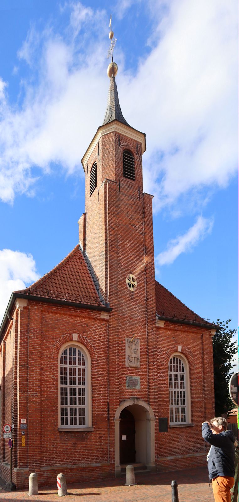 Hermann Lange im Priesterseminar in Osnabrück, Bild in der Gedenkstätte in der Herz-Jesu-Kirche in Lübeck