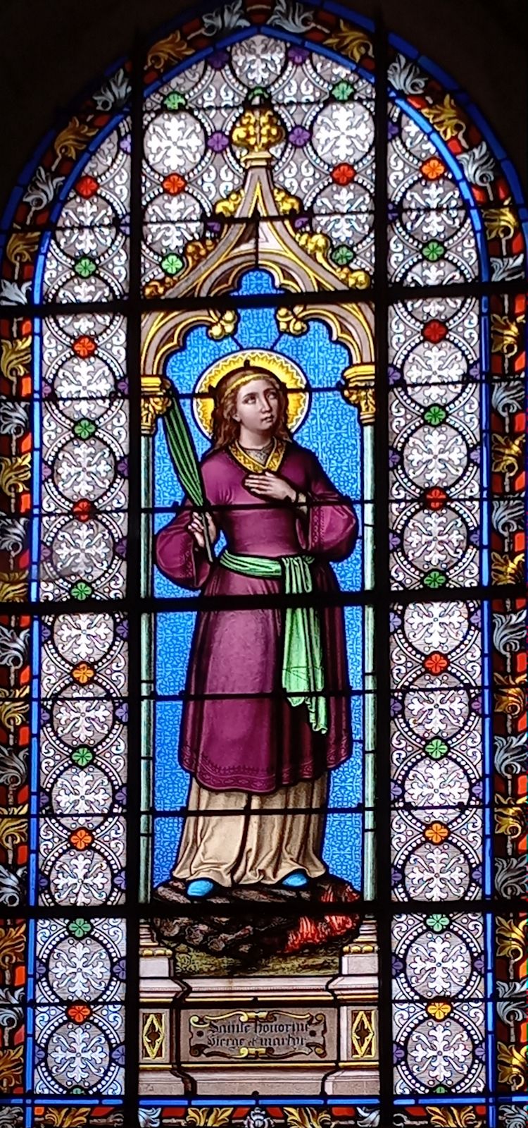 Glasfenster in der Kirche Saint-Maclou in Conflans-Sainte-Honorine