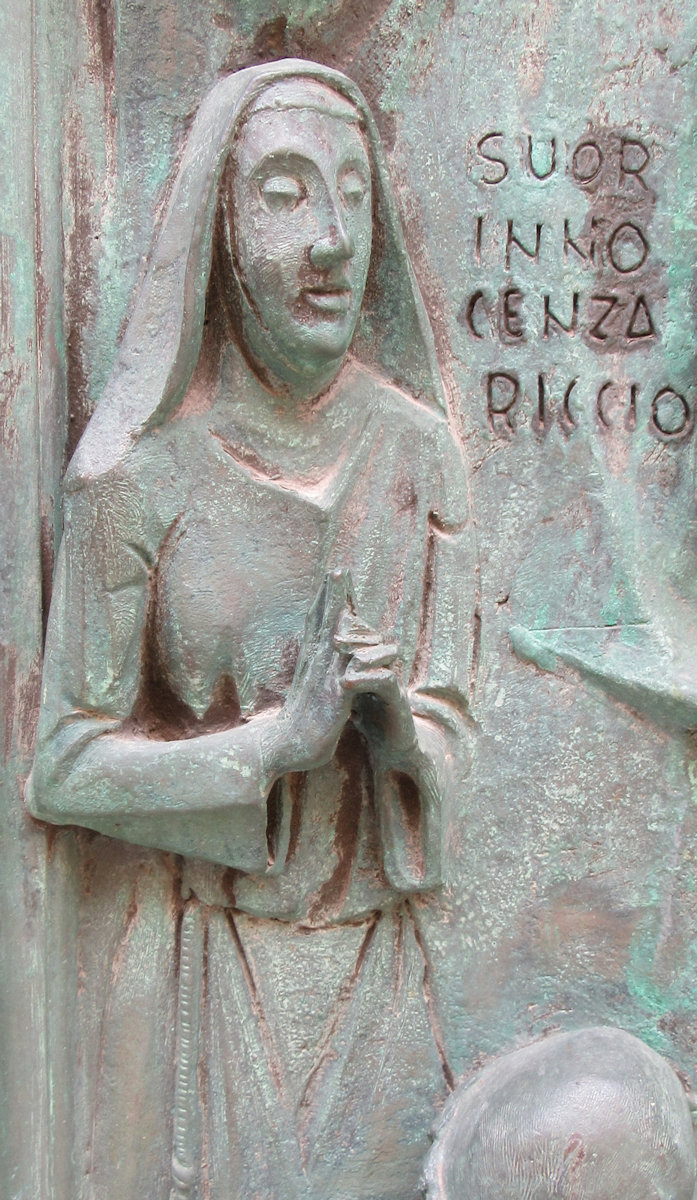 Bronzerelief an der Kathedrale in Trapani