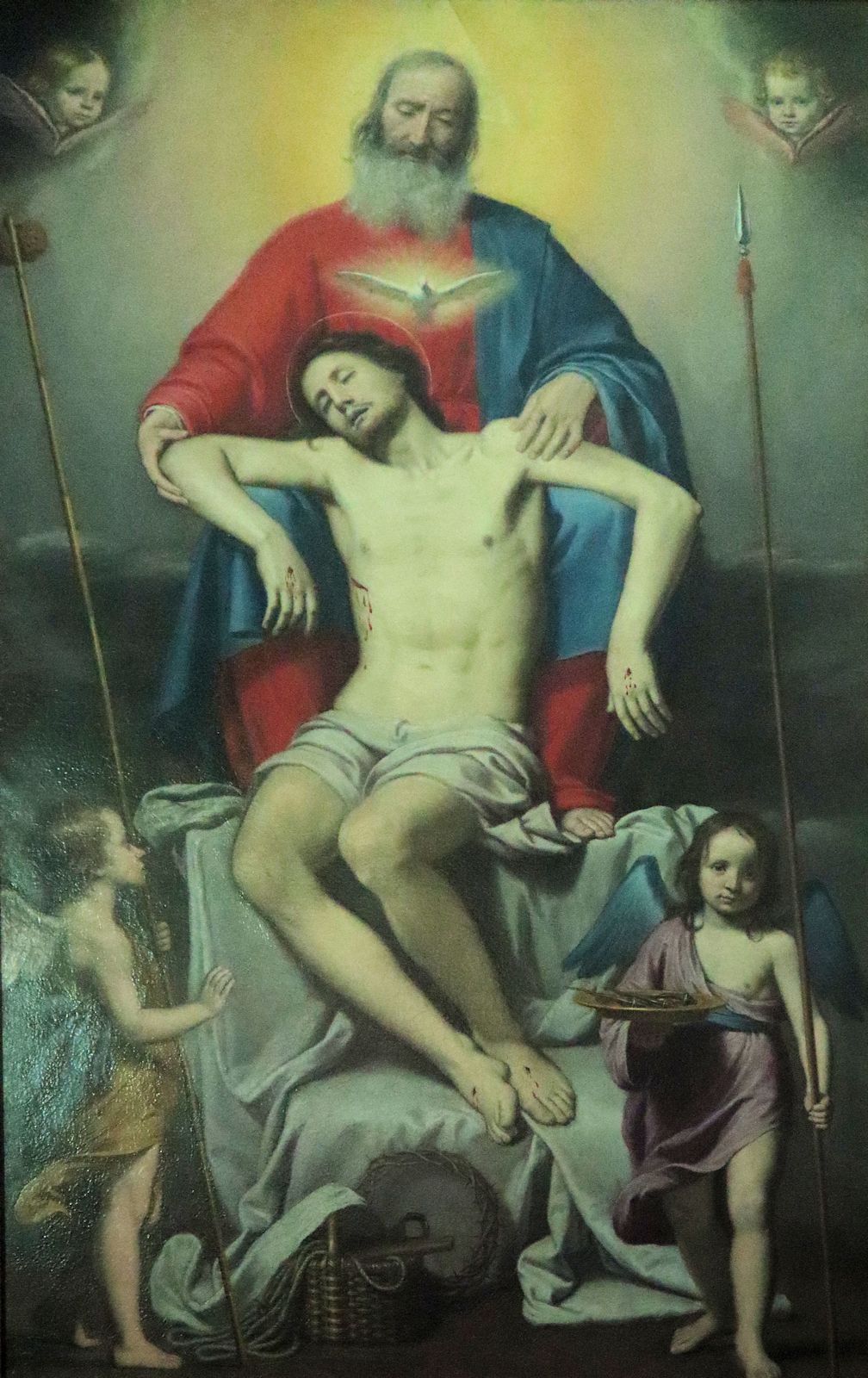 Lorenzo Lippi: Dreieinigkeit, Altarbild, 1665, in der Klosterkirche Vallombrosa