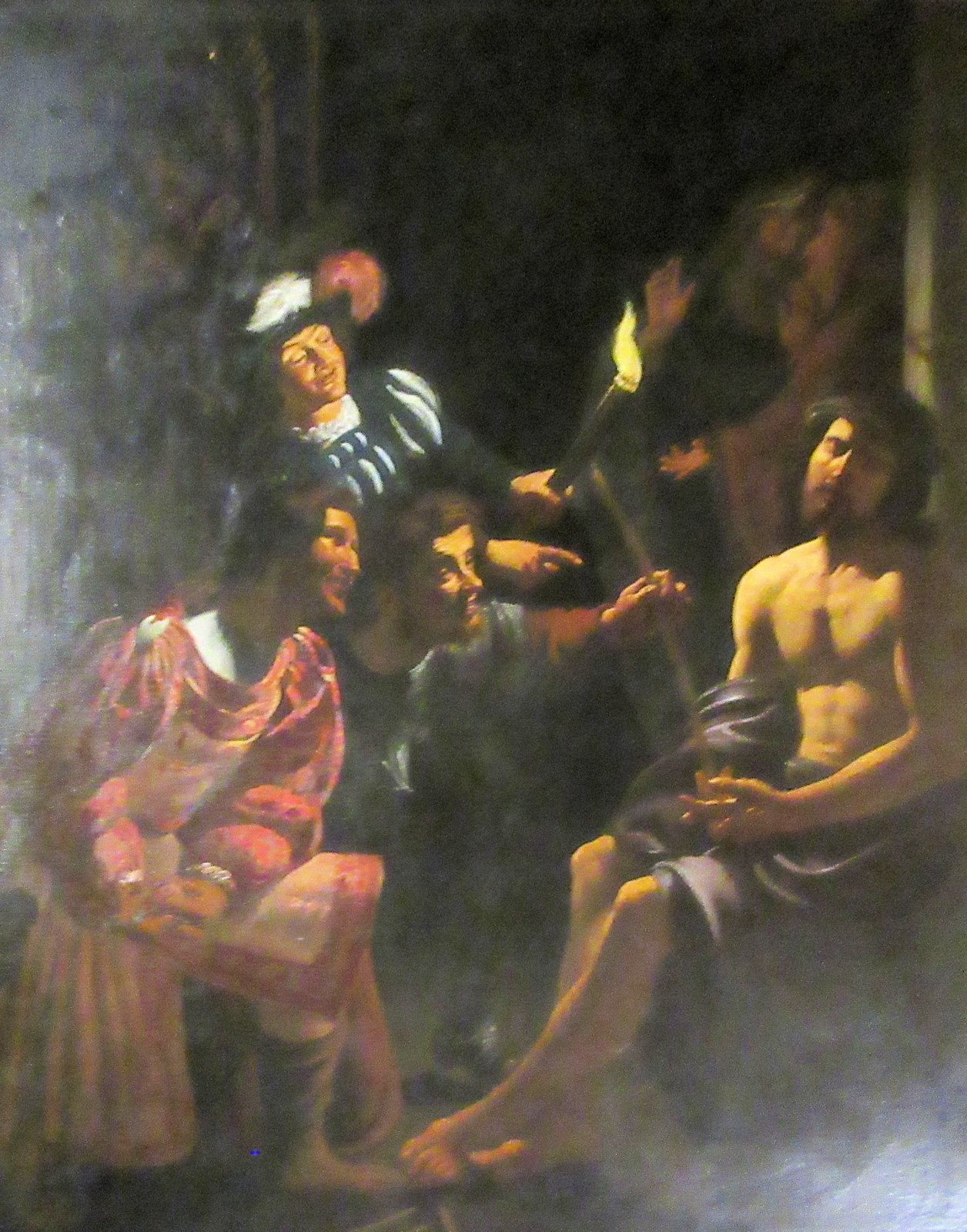 Gherardo delle Notti (Pseudonym für Gerrit van Honthorst): Die Verspottung Jesu, vor 1656, in der Kirche Santa Maria della Concezione in Rom
