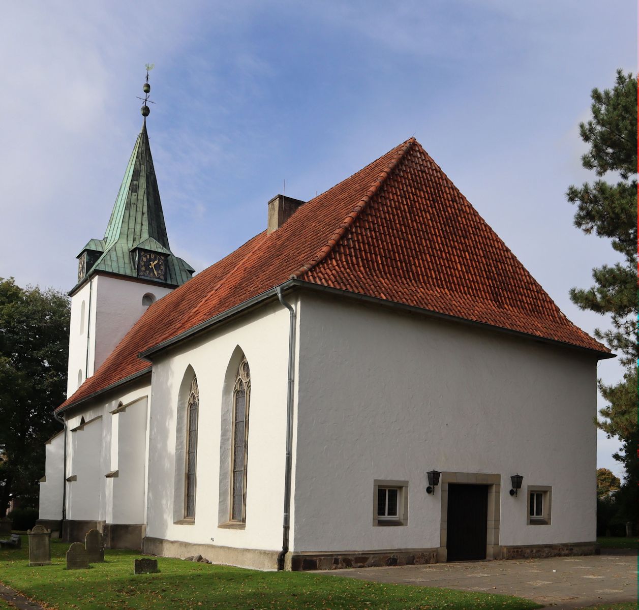 Evangelische Kirche im Dorf Hille