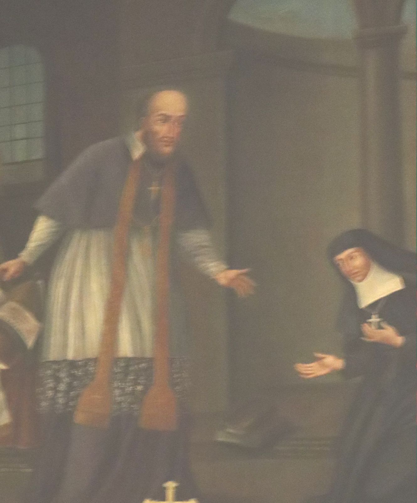 NN: Johanna vor Franz von Sales, 19. Jahrhundert, in der Kirche Saint-Nizier in Lyon