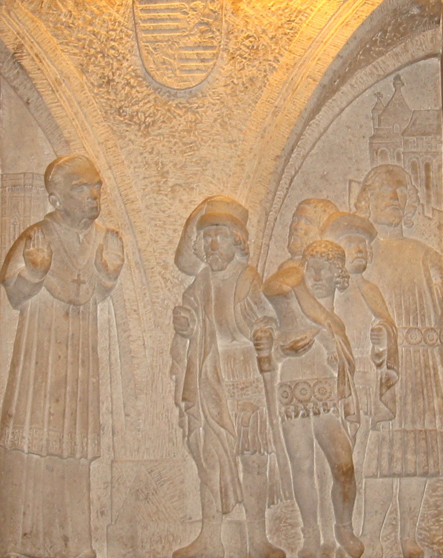 Relief in der Ungarischen Kapelle im Petersdom in Rom