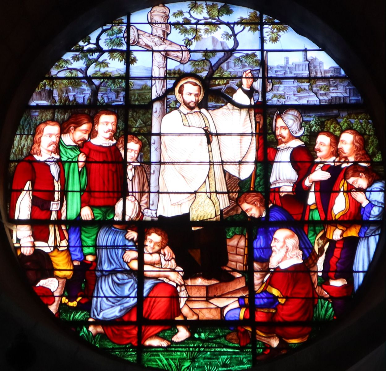 Glasfenster in der Kirche Saint-Georges in Le Puy-en-Velay