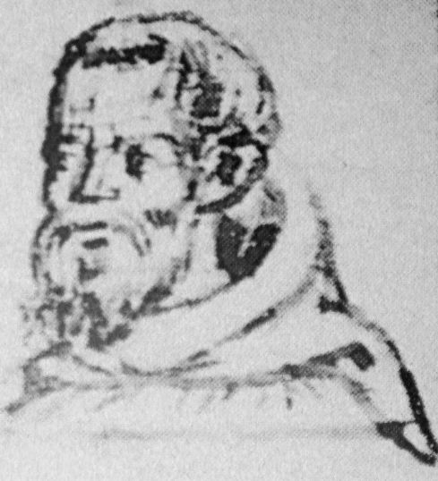 Hethum II. als Franziskaner Johannes, 14. Jahrhundert. Aus: „Le Royaume d'Armenie et de Cilicie”, S. 70, in der Biblioteca Nazionale Marciana in Venedig