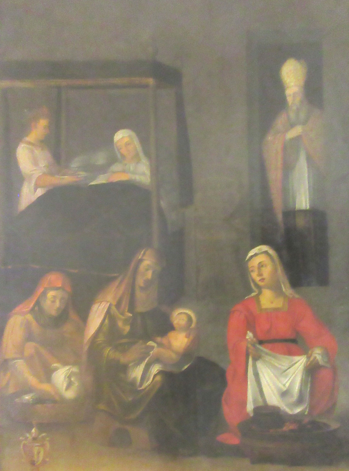 Bartolomeo Garagona (1584 - 1647) (zugeschrieben): Johannes' Geburt, im Museum Wignacourt in Rabat auf Malta