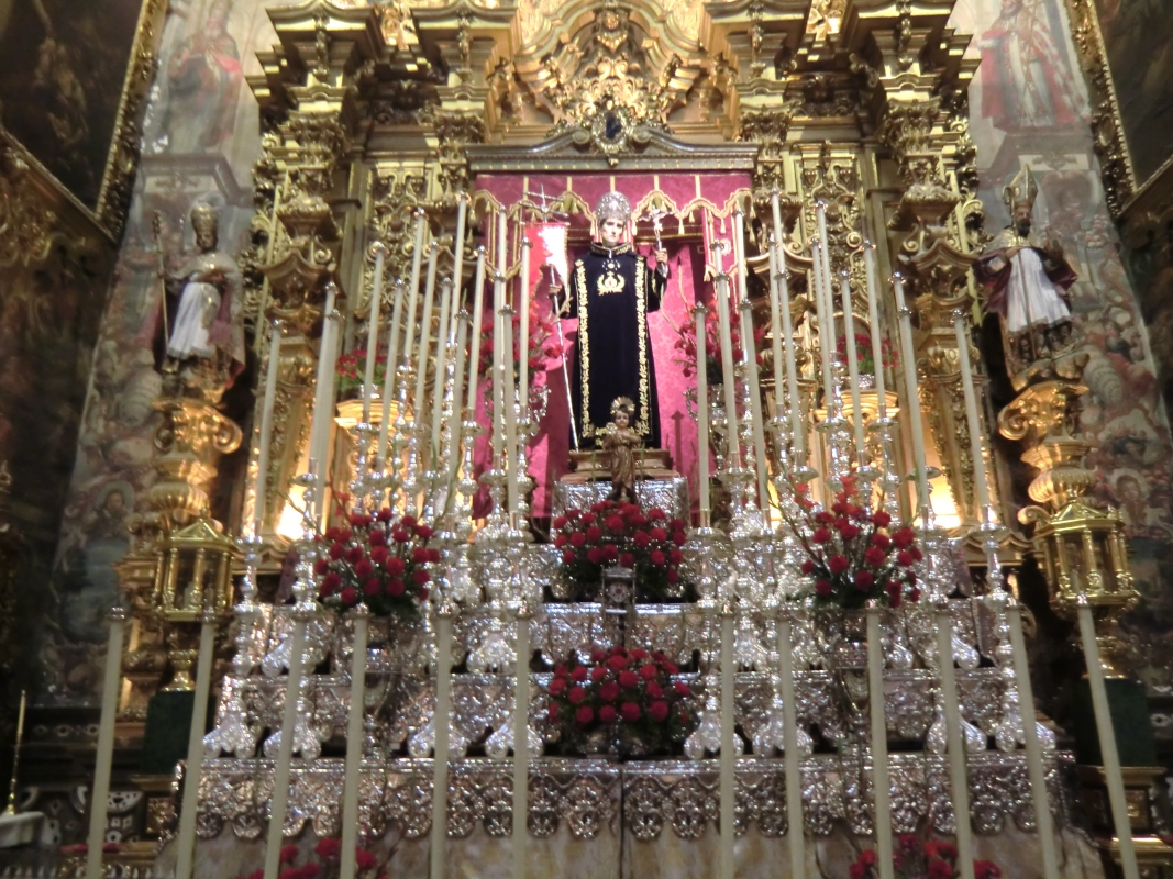 Johannes' Altar in der Kirche neben dem Krankenhaus in Granada, erbaut an der Stelle, an der die ersten Ordensbrüder 1558 ihre Gelübde ablegten