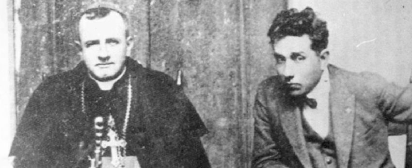 Josef Anaklet González Flores (rechts) mit Erzbischof Orozco y Jiménez
