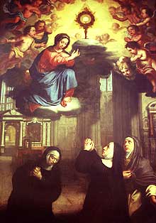 Vision der Juliana, Gemälde in der Kirche Sankt Katherine in Lüttich