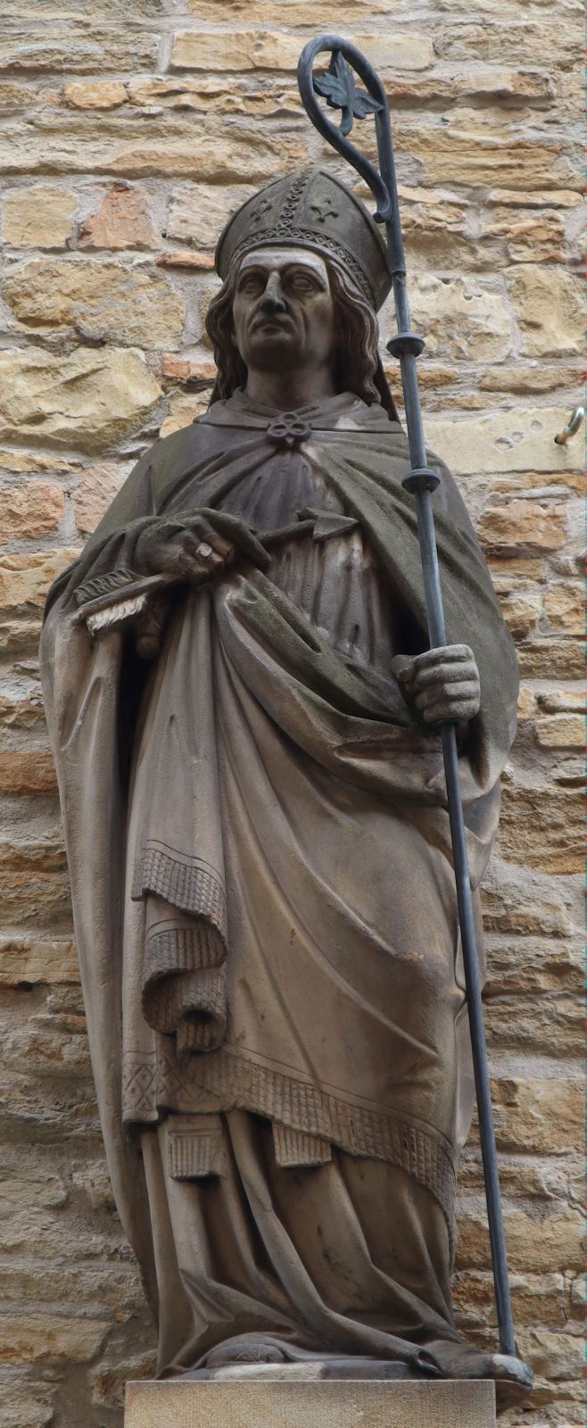 Statue am historischen Rathaus in Münster