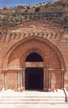 Eingang zum Grab der Maria in Jerusalem