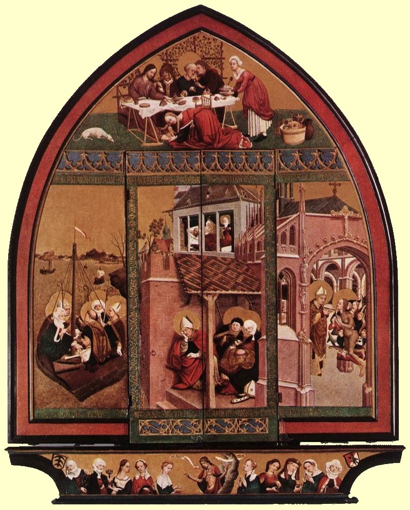 Lucas Moser: Magdalenen-Altar, 1432, in der Kirche Maria Magdalena in Tiefenbronn im Schwarzwald