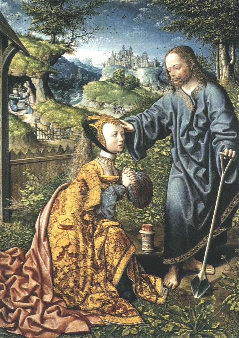 Jacob Cornelisz van Oostsanen: Christus erscheint Maria Magdalena als Gärtner, 1507, Staatliche Museen in Kassel