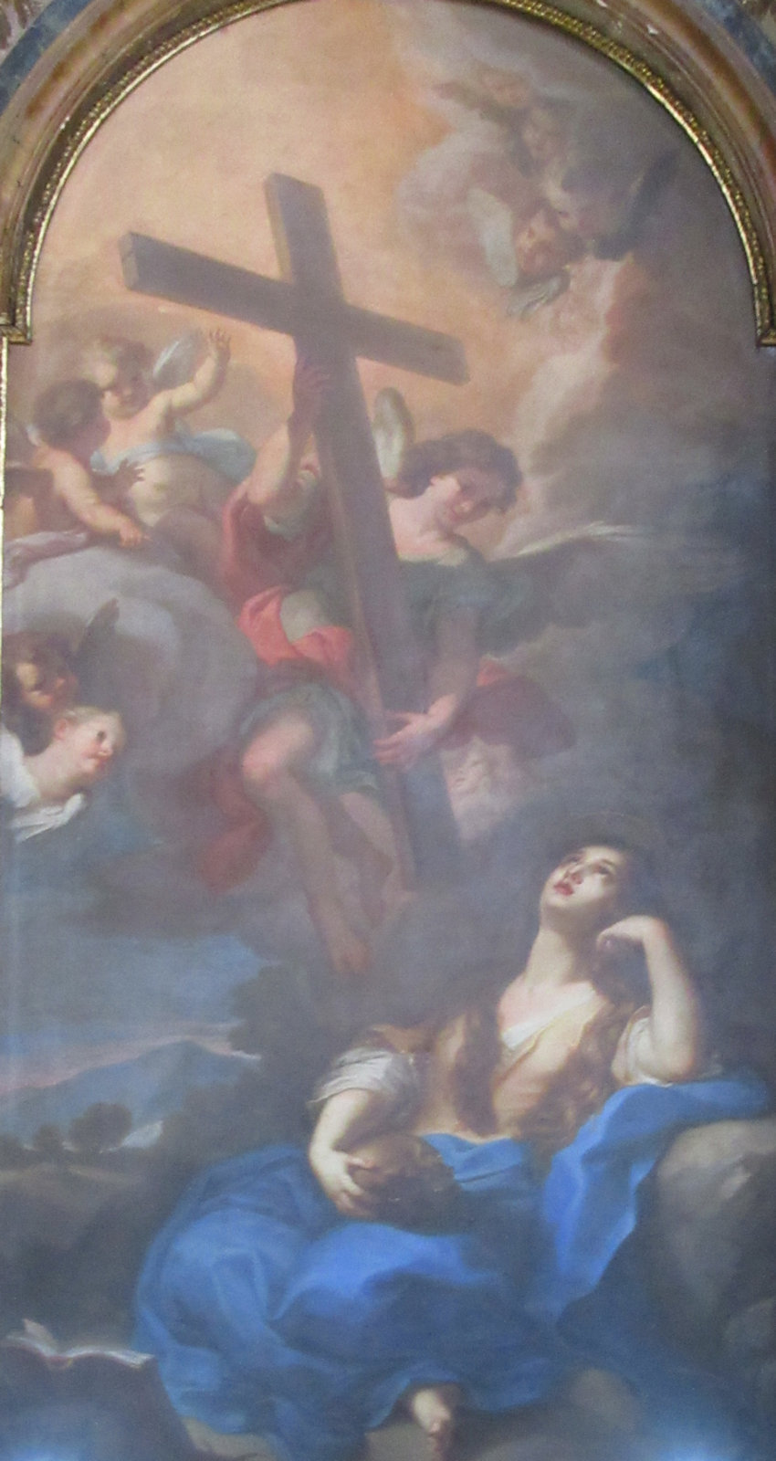 Giacomo Triga: Maria Magdalena, um 1725, in der Kirche San Marcello al Corso in Rom