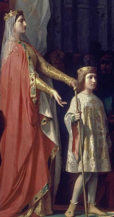 Antonio Gisbert Pérez: Maria de Molina mit ihrem Sohn Ferdinand, 1863, im Palast der Cortes / des Abgeordnetenhauses in Madrid